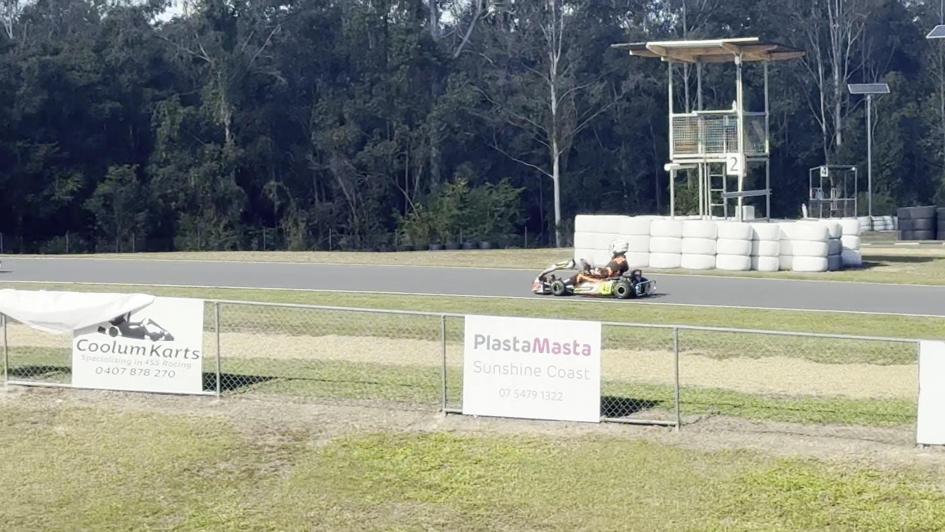 BR Motorsport #49 driving past the turn 2 flag tower at Cooloola